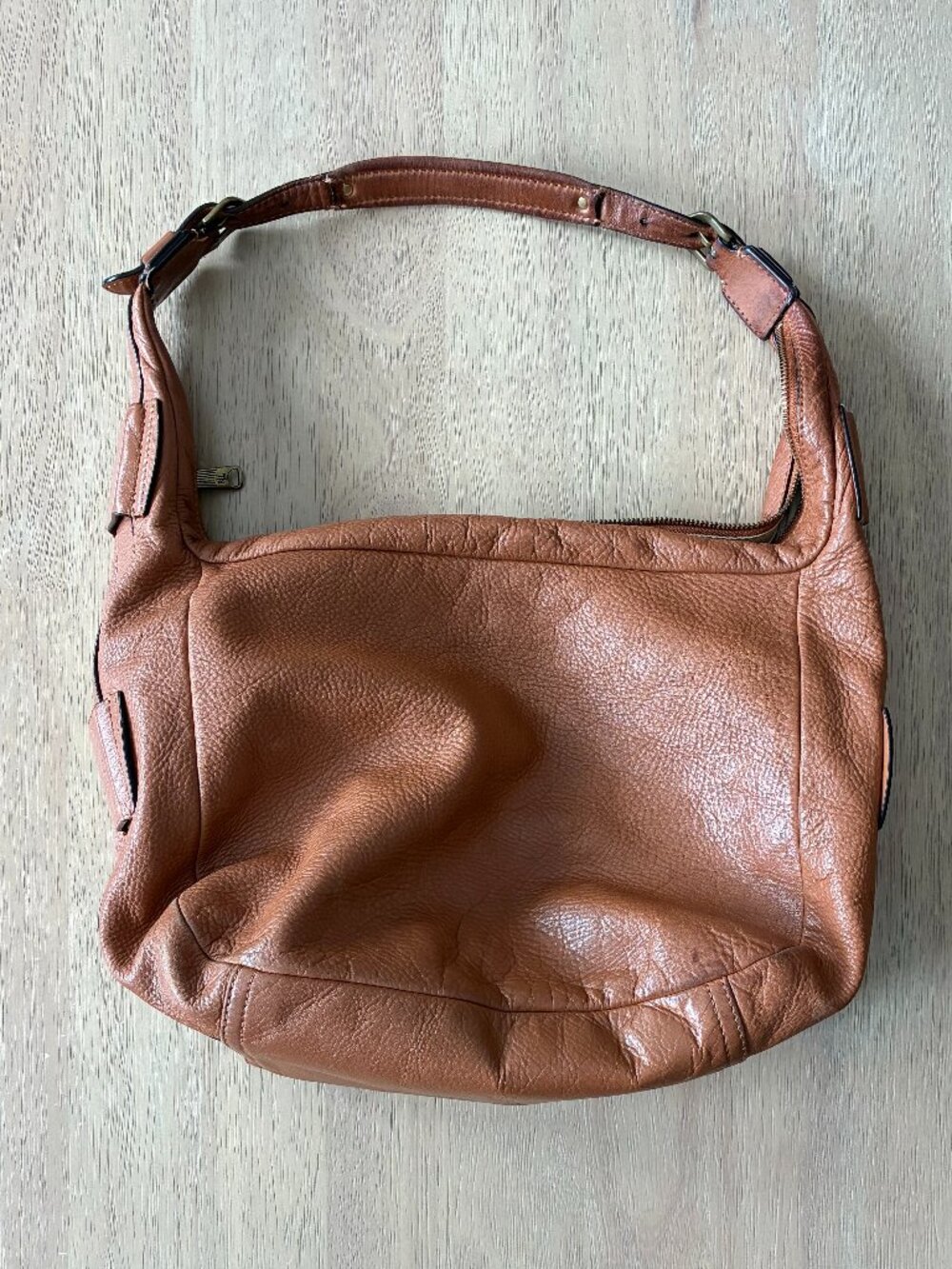 Ralph Lauren Leather Cognac Brown Purse Shoulder Bag
